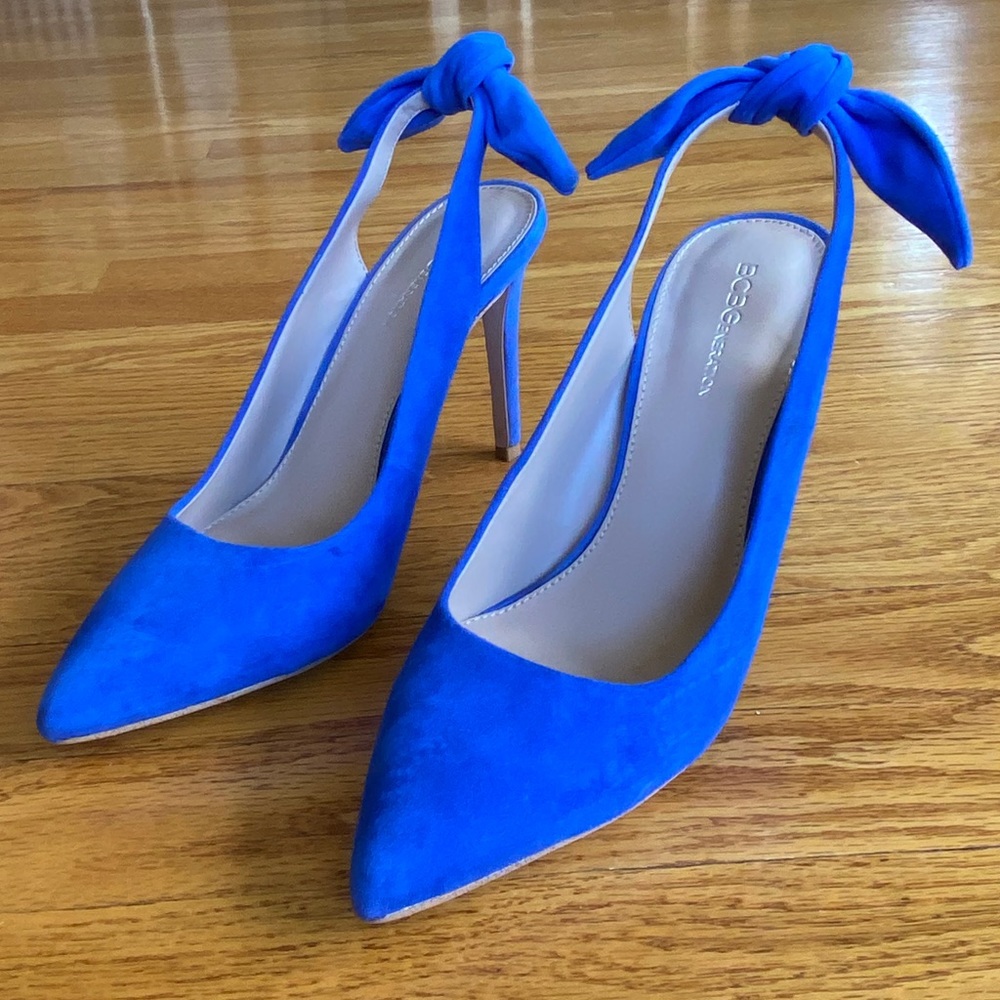 Bcbgeneration Blue Slingback Heels - image 3